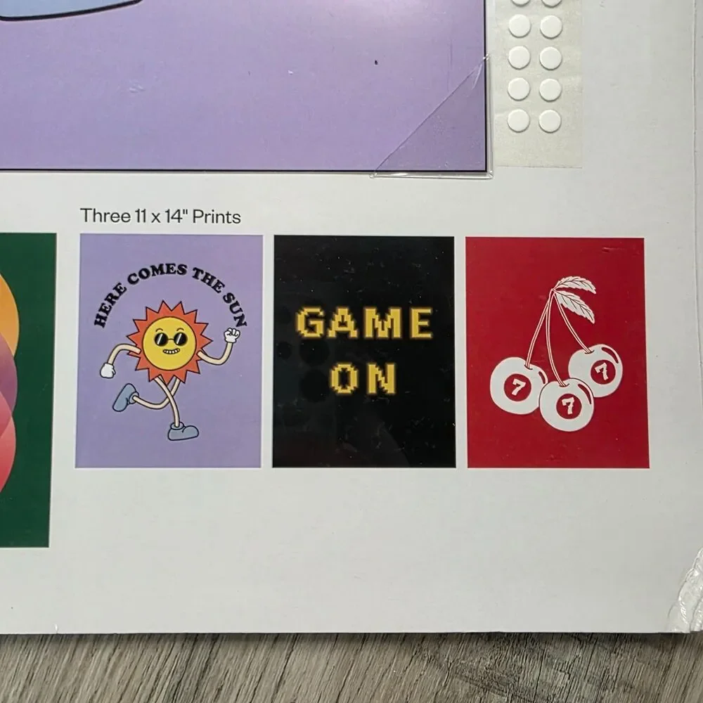Good Vibes Retro Art Print Collection (6-Pack) - Room Essentials, NIP!